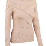 Strip knitwear top