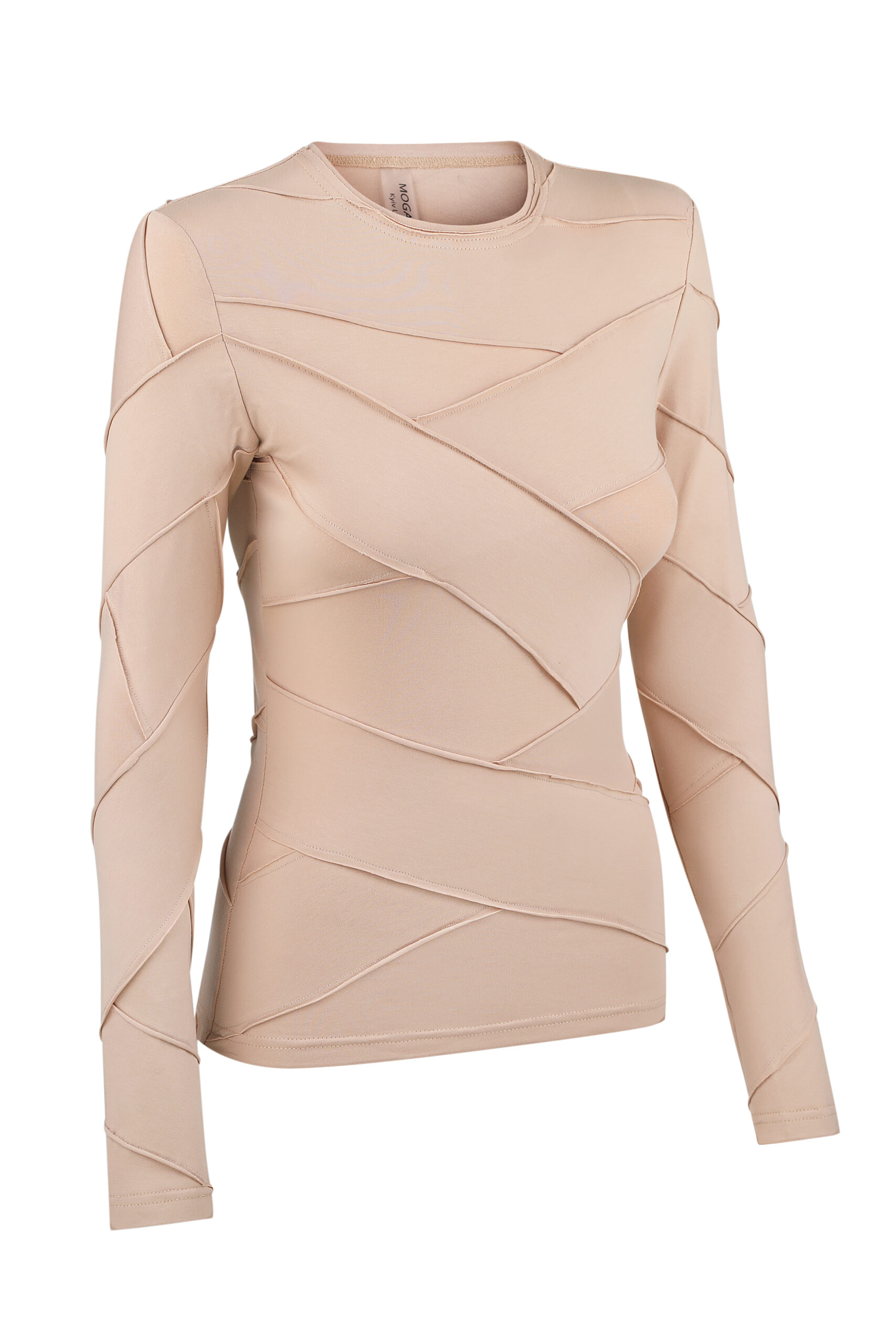 Strip knitwear top