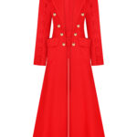 red infinity coat